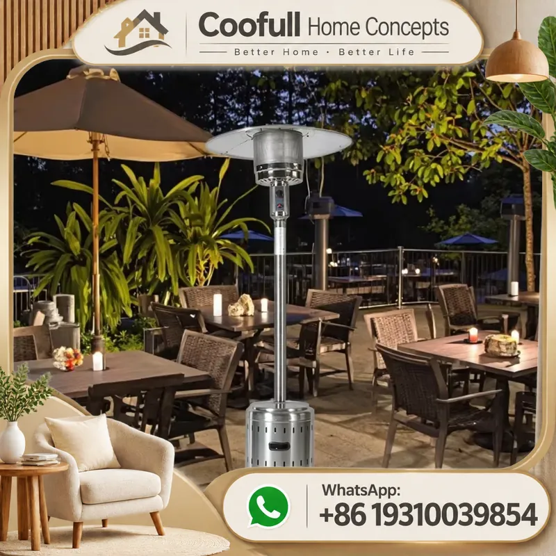 Outdoor Camping Usa - Riscaldatore a Fungo in Acciaio Inox