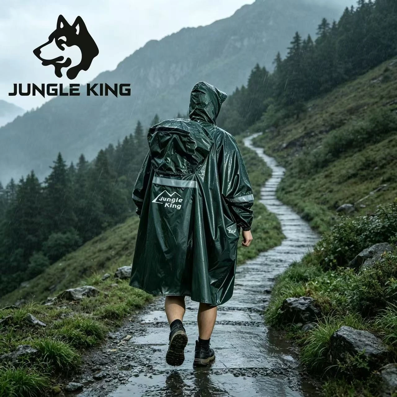 Camping Rain Poncho - Impermeabile Militare 3 in 1 per