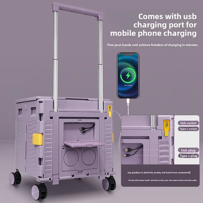 Outdoor Camping Trolley - Carrello pieghevole multifunzionale da campeggio e