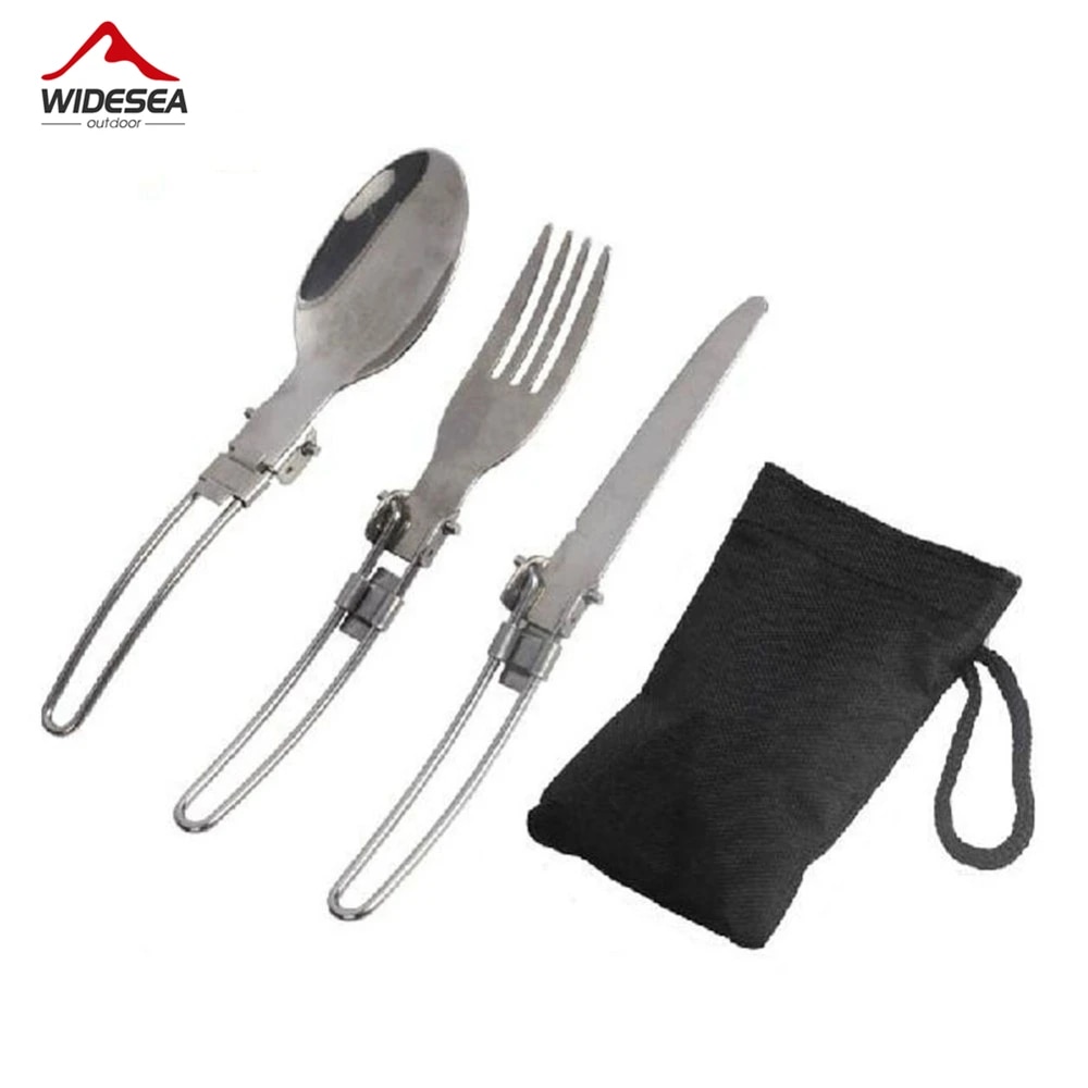 Outdoor Camping Dining Set - 3 pezzi 1 set portatile campeggio