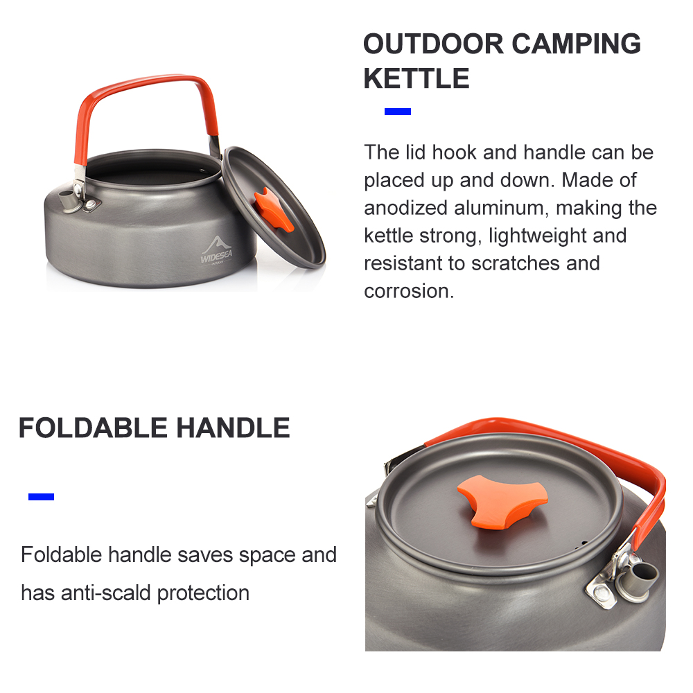 Widesea 1.1L 2 l1.5l bollitore - Outdoor Camping Dining Set recensione e prezzo