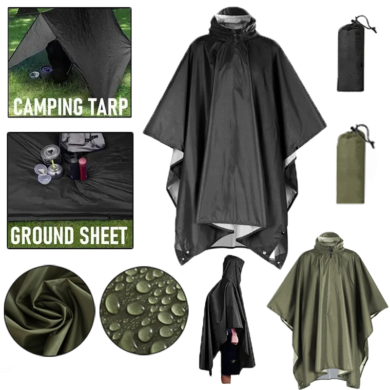 Impermeabile militare da ester - Camping Rain Poncho recensione e prezzo