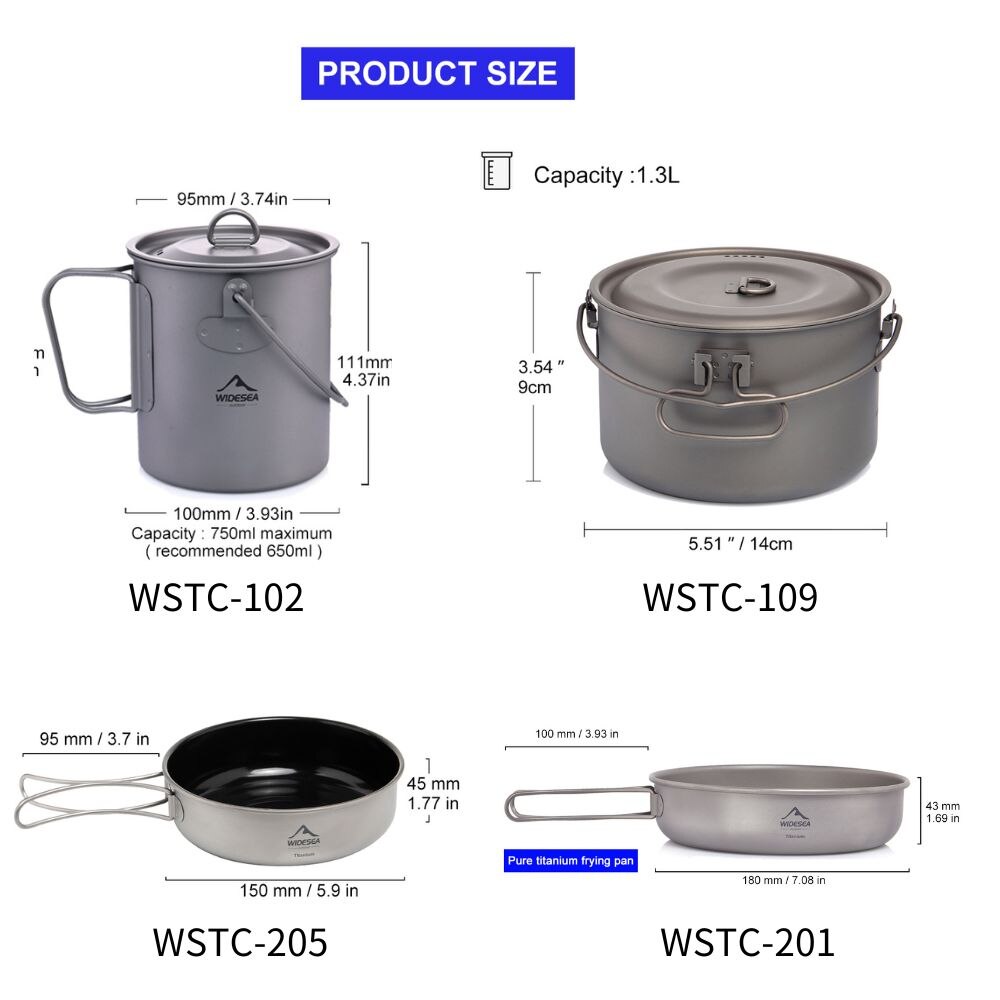 Widesea Stoviglie da campeggio - Outdoor Camping Dining Set recensione e prezzo