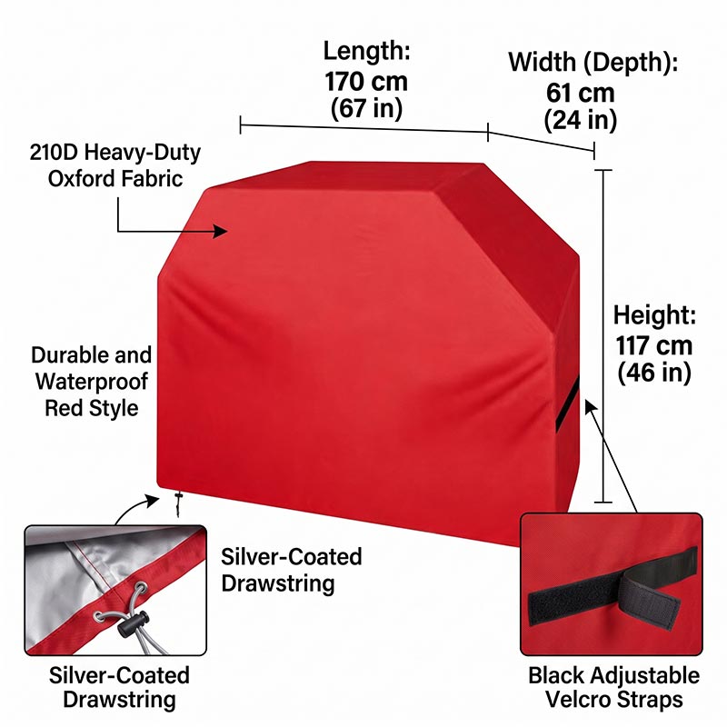 Copertura per Barbecue 210D An - Outdoor Camping Trolley recensione e prezzo