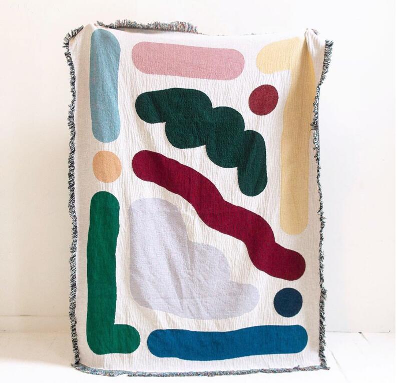 Linee colorate coperta da camp - Outdoor Camping Rugs recensione e prezzo
