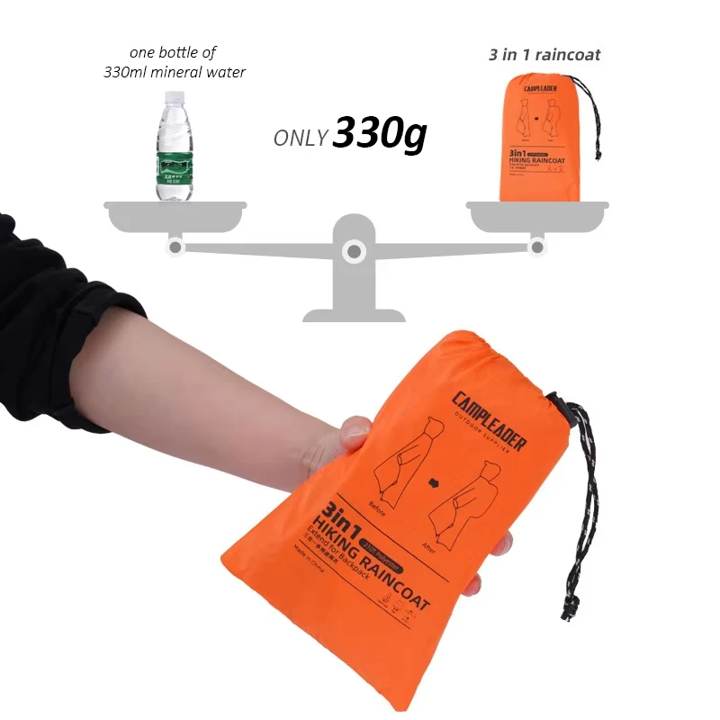 Impermeabile da esterno 3 in 1 - Camping Rain Poncho recensione e prezzo