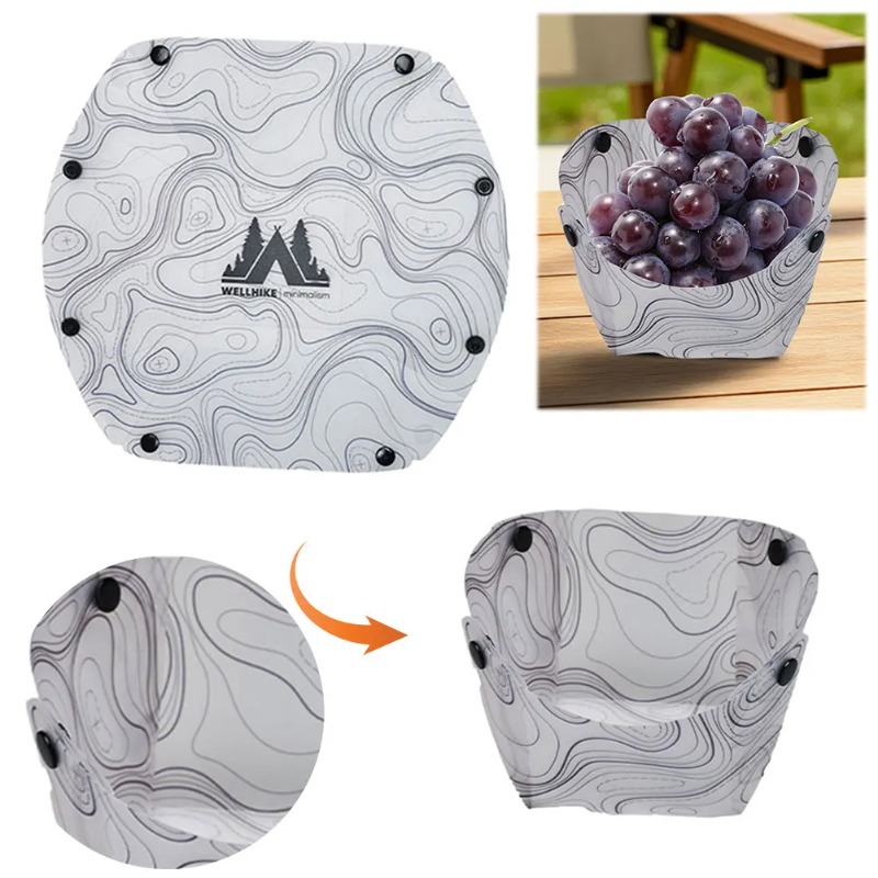 Stoviglie da campeggio pieghev - Outdoor Camping Dining Set recensione e prezzo